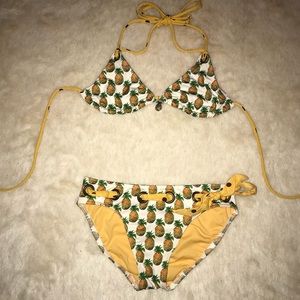 NWOT Maia pineapple bikini!